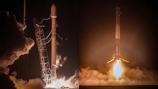 quotThe Falcon has landedquot  Recap of Falcon 9 launch and landing [upl. by Enyrehtac771]