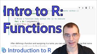 Introduction to R Functions [upl. by Irab]