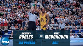 Anthony Robles vs Matt McDonough 2011 NCAA title match at 125 pounds [upl. by Haliak]