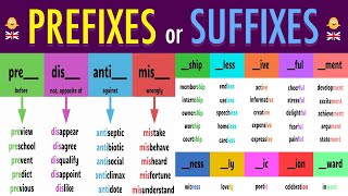 100 PREFIX and SUFFIX Words Used in Daily Conversation [upl. by Ansilma]