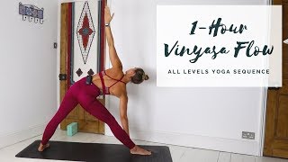 1HOUR VINYASA FLOW  All Levels Yoga Sequence  CAT MEFFAN [upl. by Wendelin720]