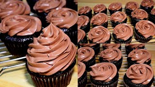 CHOCOLATE WHIPPED CREAM FROSTING • CUPCAKES amp CAKE FROSTING [upl. by Schulze]