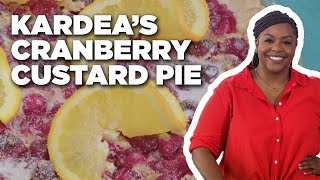 Kardea Browns Cranberry Custard Pie  Delicious Miss Brown  Food Network [upl. by Trimble]