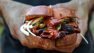 The GREATEST BBQ Brisket Sandwich made from Seitan  ft Chad Sarno [upl. by Fotzsyzrk]