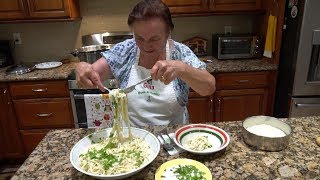 Italian Grandma Makes Fettuccine Alfredo [upl. by Eibber570]