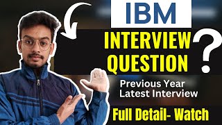 IBM Interview Questions amp Answers  Previous Year  IBM Interview Experience  Kn Academy [upl. by Thursby]