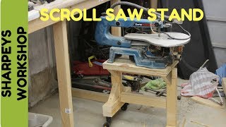 Handy little scroll saw tablestand [upl. by Eimilb]