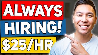 15 Work From Home Jobs That Are Always Hiring 2023 [upl. by Dachia162]