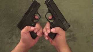 Smith amp Wesson MampP Shield vs MampP Compact [upl. by Innep]