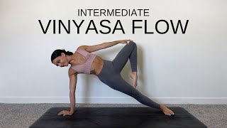 Intermediate Vinyasa Yoga Flow  40 Minute Intuitive Practice [upl. by Judus]