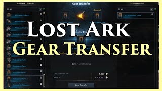 Gear Transfer In Lost Ark  A Short Guide [upl. by Hanah]