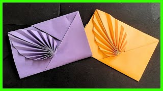 ⩥ Cómo hacer un SOBRE de papel FÁCIL y ELEGANTE  Origami PASO A PASO [upl. by Kalman]