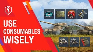 WoT Blitz Tutorial Unique Consumables and Provisions  How to Use [upl. by Yvonner]