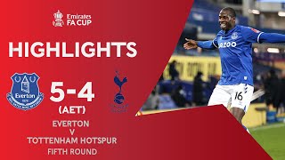 Bernard Wins NINEGOAL Thriller  Everton 54 Tottenham Hotspur AET  Emirates FA Cup 202021 [upl. by Solnit671]