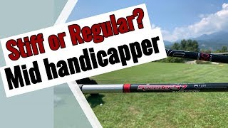 Regular vs Stiff Shaft  testing by midhandicapper [upl. by Dachy]