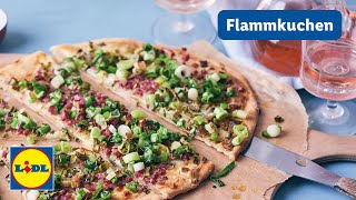 Flammkuchen  20min  Einfach  Lidl Kochen [upl. by Lamee]