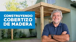 Cómo construir cobertizo de madera [upl. by Ynnep]