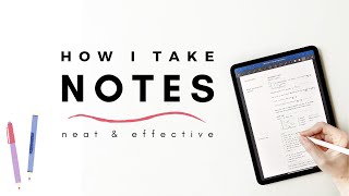 How I take notes 2021 update  Simple tips for neat and effective notes  studytee [upl. by Citron54]