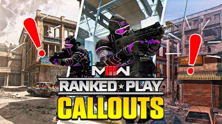 MW3 RANKED PLAY CALLOUT GUIDE Modern Warfare 3 Map Callouts [upl. by Itnavart]