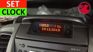 How to set Clock on Vauxhall Vivaro [upl. by Carling]