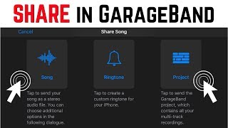 How to shareexport GarageBand iOS projects iPhoneiPad [upl. by Tenaj]