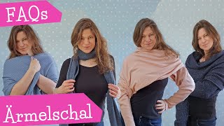 FAQs Ärmelschal nähen  Stoffempfehlungen  Strickstoffe kaufen  DIY Nähanleitung  mommymade [upl. by Llertnad]