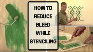 How To Reduce Bleed While Stenciling [upl. by Inaja]