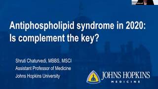 Antiphospholipid syndrome in 2020 Is complement the key [upl. by Asum]