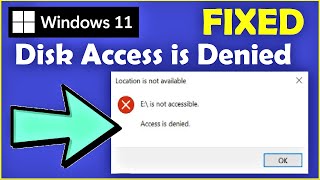 Access is Denied in Windows 11  See Pinned Comment  Local Drive Access Limit Fixed [upl. by Rodney505]