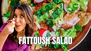 How to Make Fattoush Salad  The Mediterranean Dish [upl. by Edi]