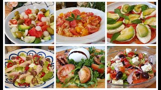 6 ensaladas frescas y saludables  LAS RECETAS DEL VERANO [upl. by Renaxela]