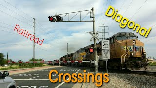 Diagonal Railroad Crossings Part 1 [upl. by Zaneta]