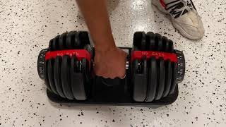 Adjustable Dumbbells HOW DO THEY WORK Full Video [upl. by Dasya]