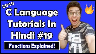 Functions In C C Tutorial In Hindi 19 [upl. by Yak]