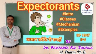 Expectorants  Introduction Classification Mechanism Examples  IPC  BP 104T [upl. by Leber]