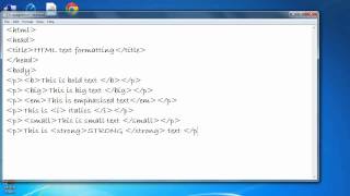 How to make a text bold  italics  underlined and more in HTML [upl. by Holden831]