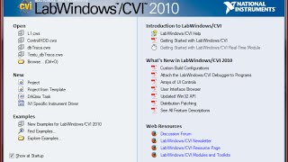 Labwindows cvi lesson 1  initiation [upl. by Bakerman263]