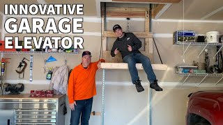 Garage Attic Elevator  Lift Build in Minneapolis Minnesota [upl. by Oalsinatse]