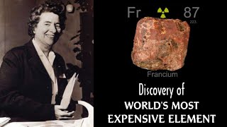 Francium The Discovery of Worlds Most Expensive Element [upl. by Ahcurb]