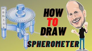 How to Draw a SpherometerUse of SpherometerExperiment no3 PHYSICSSurabhee Prakashan11th Science [upl. by Candi]