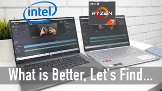 Intel Core i7 Laptop vs AMD Ryzen 7 Laptops Real World Test [upl. by Gnaoh744]