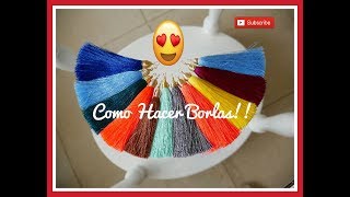 COMO HACER BORLAS FACIL Con Cecy Love Bisuteria [upl. by Bunting]