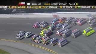 Tony Stewart Flip 2012 Talladega Big one Fall Race [upl. by Naitsirk143]