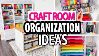 CRAFT ROOM ORGANIZATION HACKS 🌈 Simple Storage Ideas [upl. by Aztin]