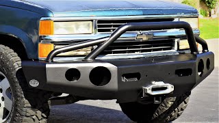 Buckstop Baja Front Bumper Install for Chevy Tahoe and Truck [upl. by Marta476]