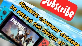 TUTOComment changer de pseudo fortnite sur Nintendo switch👍 [upl. by Clarance]