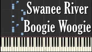 Swanee River Boogie Woogie Piano Tutorial Albert Ammons [upl. by Tamqrah]