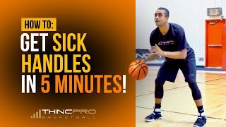 How to  Get SICK HANDLES in ONLY 5 Minutes a Day Pro Basketball Dribbling  Ball Handling Drills [upl. by Aenahs597]