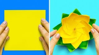 13 EASY PAPER CRAFTS AND ORIGAMI IDEAS [upl. by Suilmann]