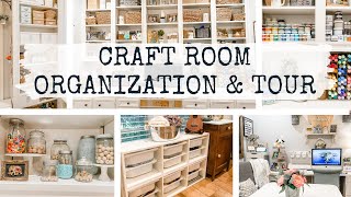 15 Craft Room Organization Ideas  Craft Room Tour [upl. by Ailedua]